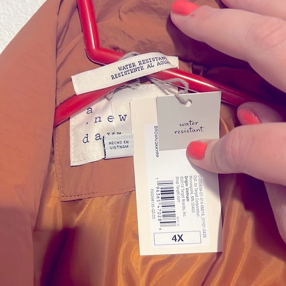 A New Day Duvet Wrap Puffer Coat NWT! Plus Size 4X - Picture 4 of 6